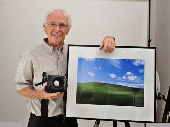 Chuck-O’Rear-with-the-original-print-of-‘Bliss’