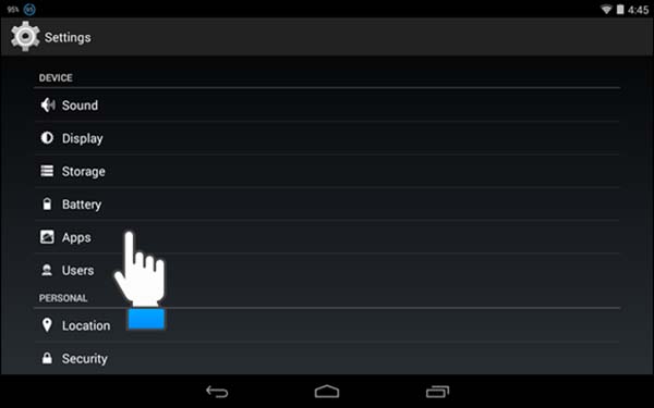 delete app on android 02