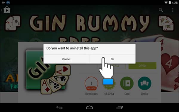 delete app on android 07